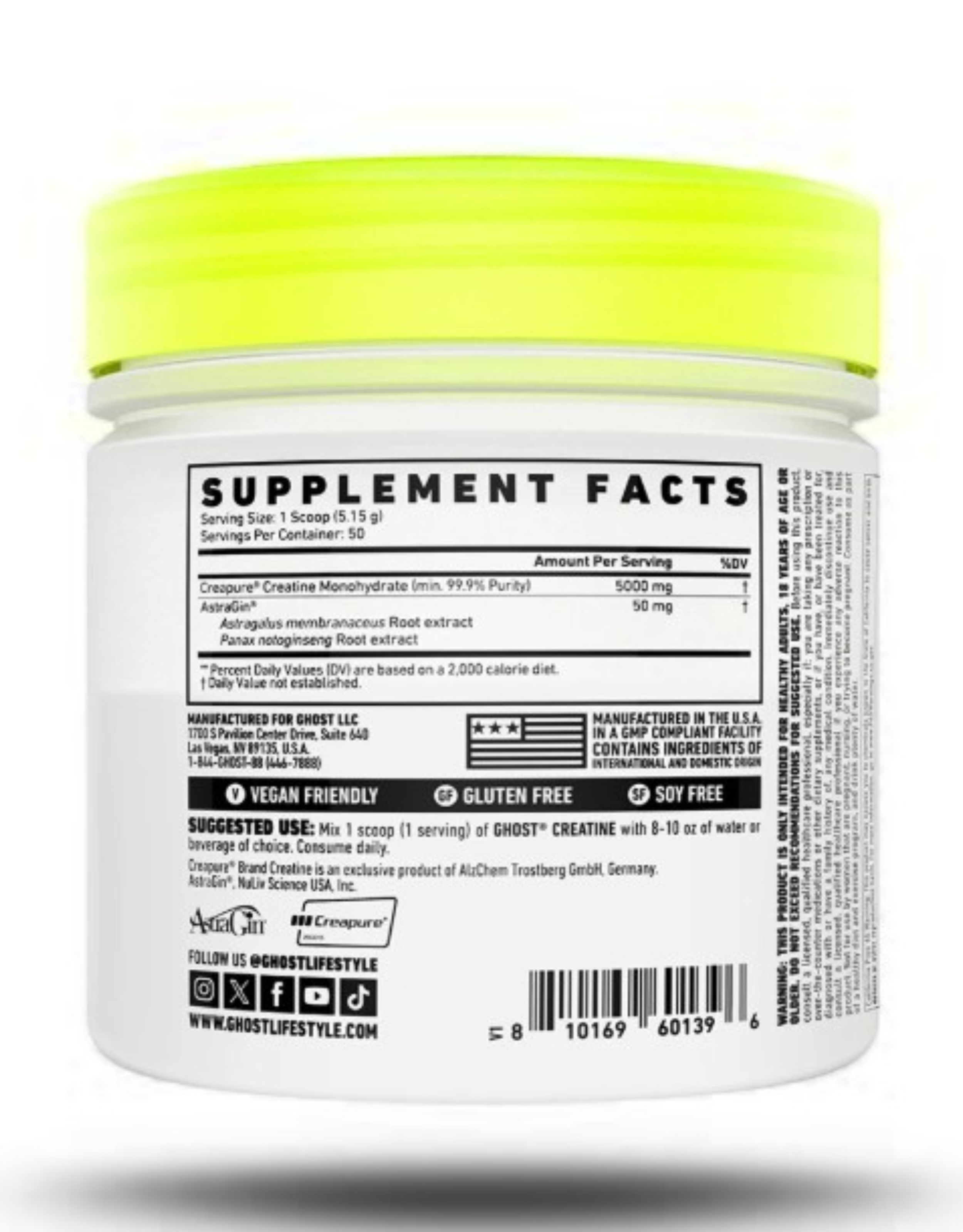 GHOST BASICS Creatine 259 g – Creatina Monohidratada Creapure-2