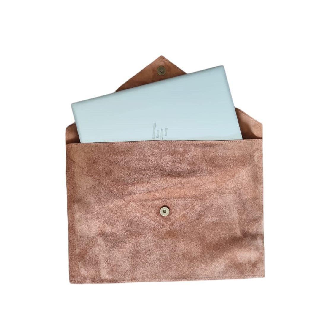 Funda 13'3 Notebook de cuero reno Café Habano-4