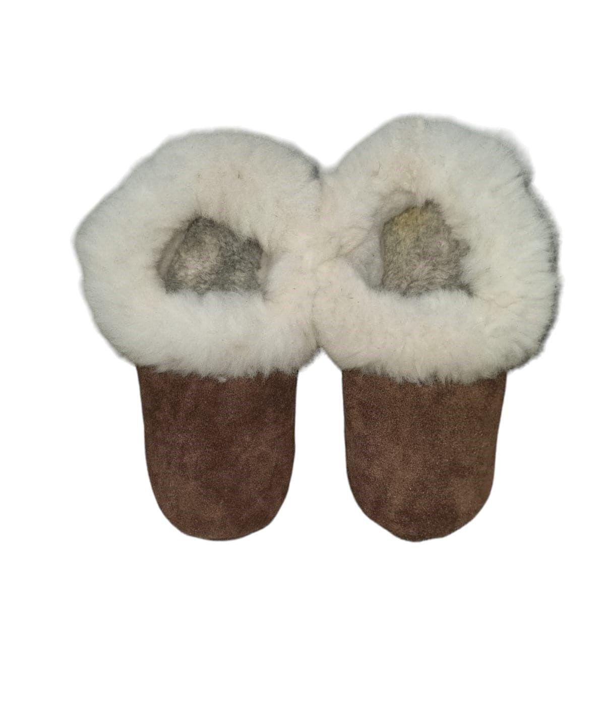 Pantuflas De Reno Café Oscura Tallas Adulto-2