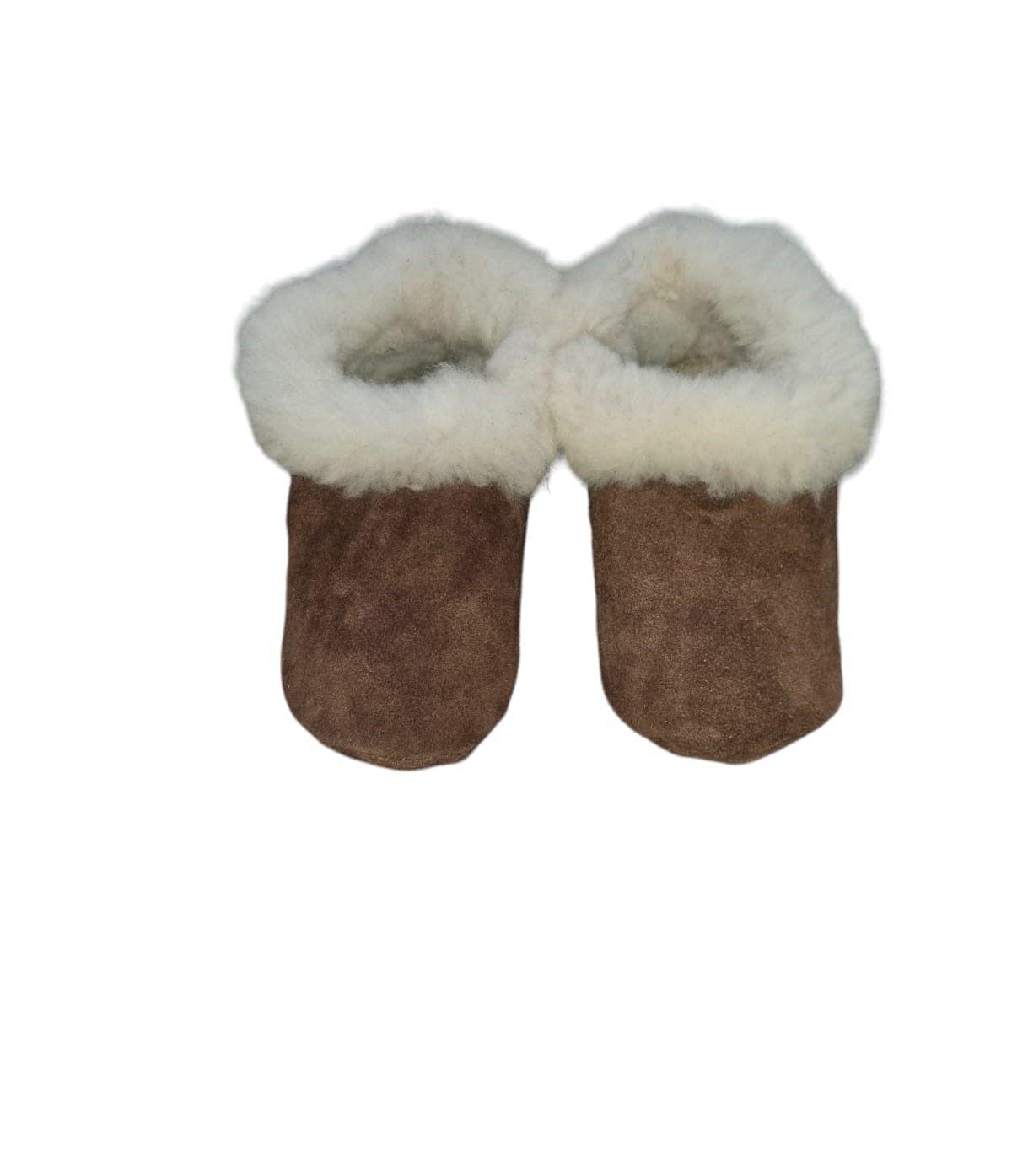 Pantuflas De Reno Café Oscura Tallas Adulto-4