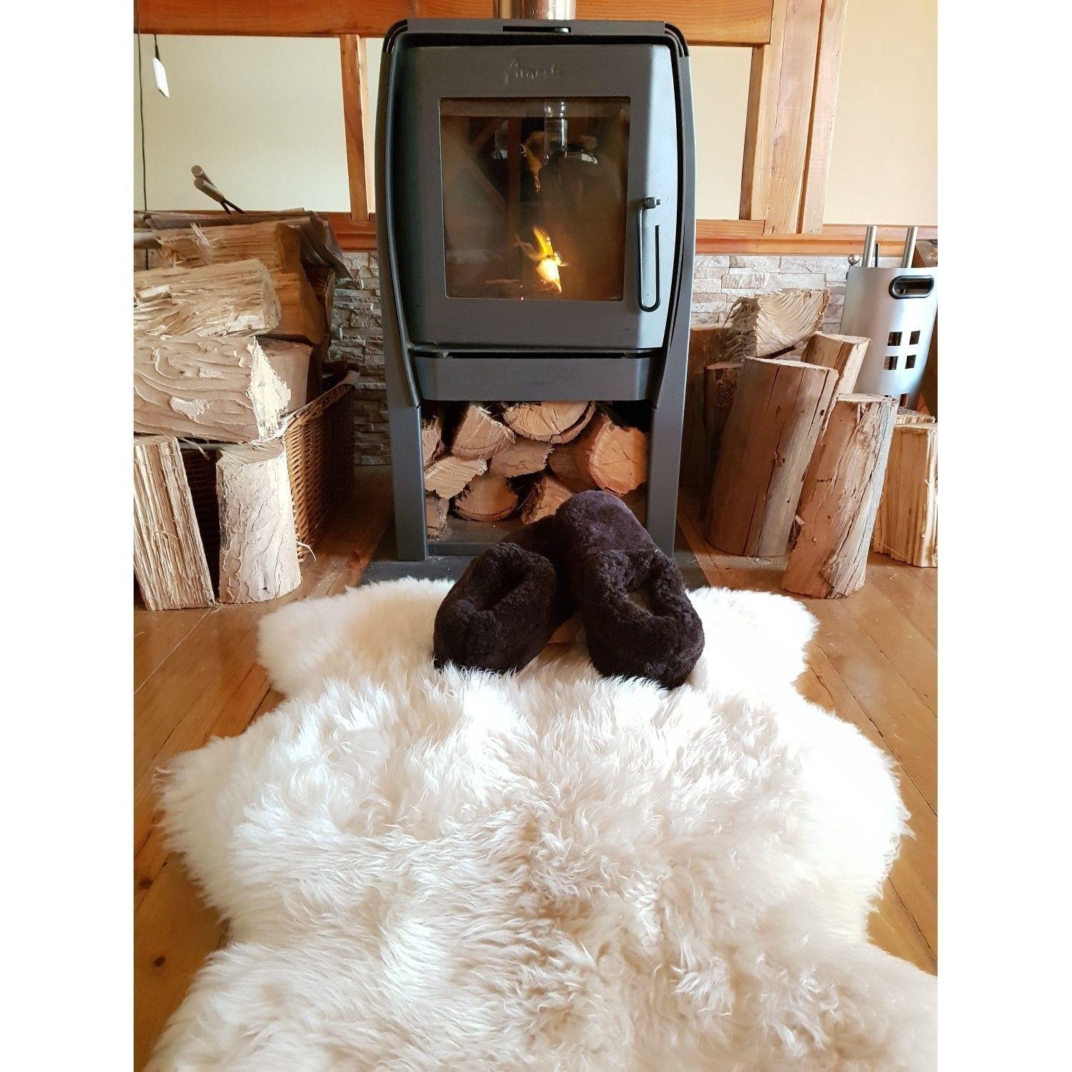 Alfombra de Apego de Oveja Lana Natural-5