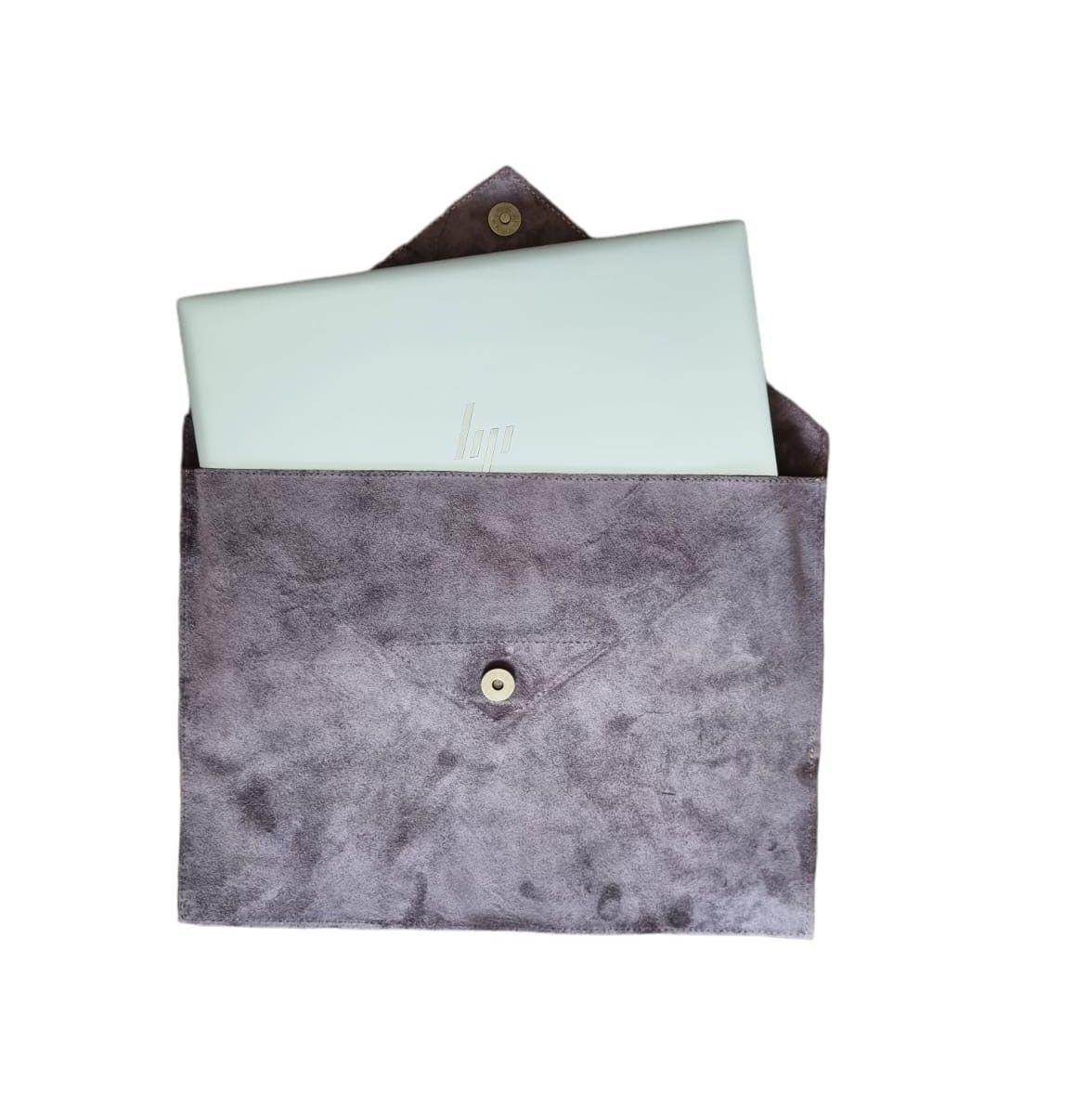 Funda 15'4 Notebook de cuero reno Café Oscuro-4
