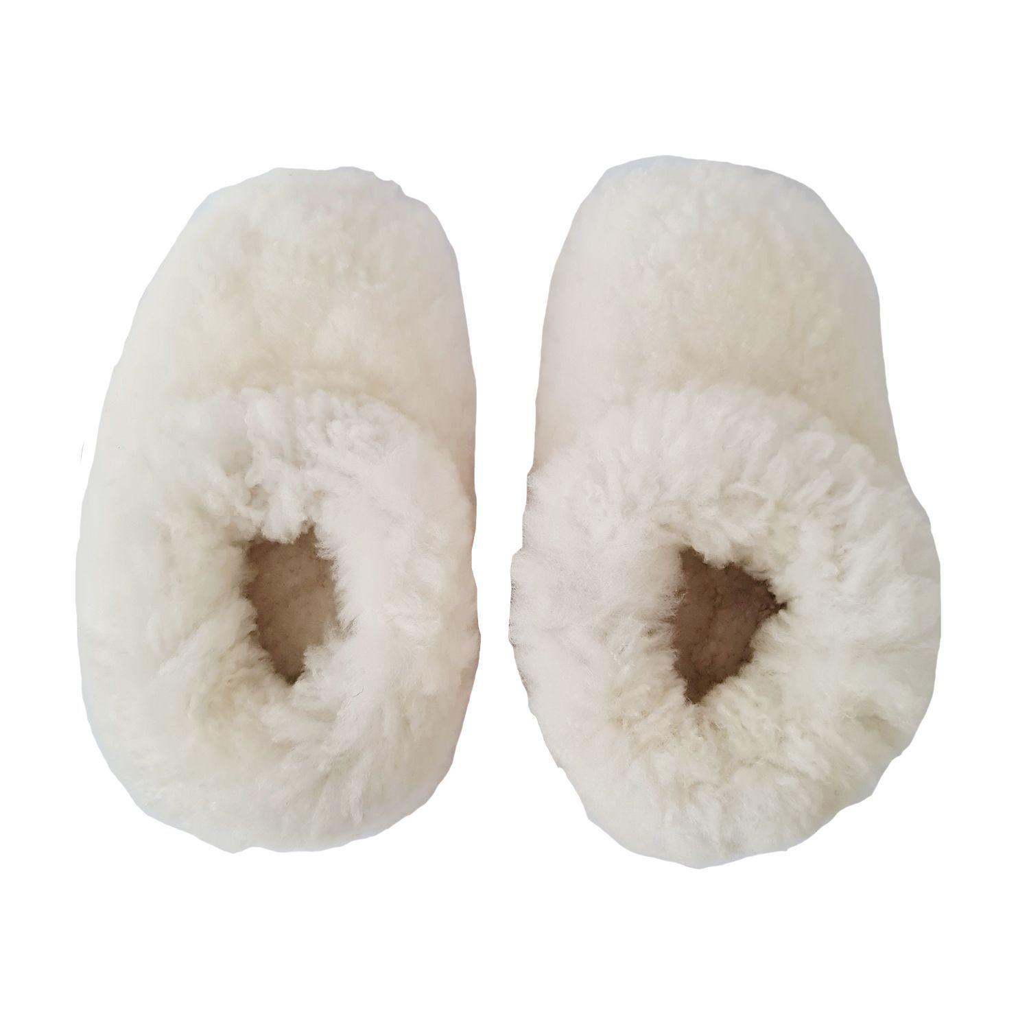 Pantuflas De Oveja Blanca Tallas Infantil Unisex-2