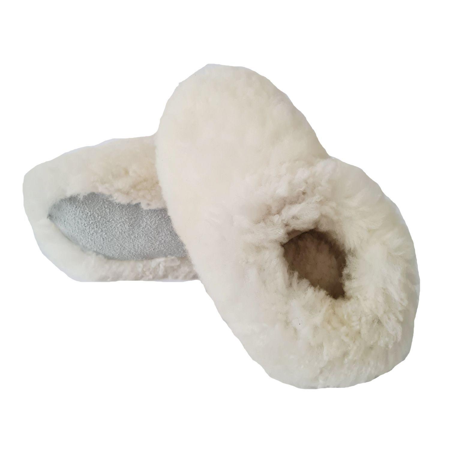 Pantuflas De Oveja Blanca Tallas Infantil Unisex-0