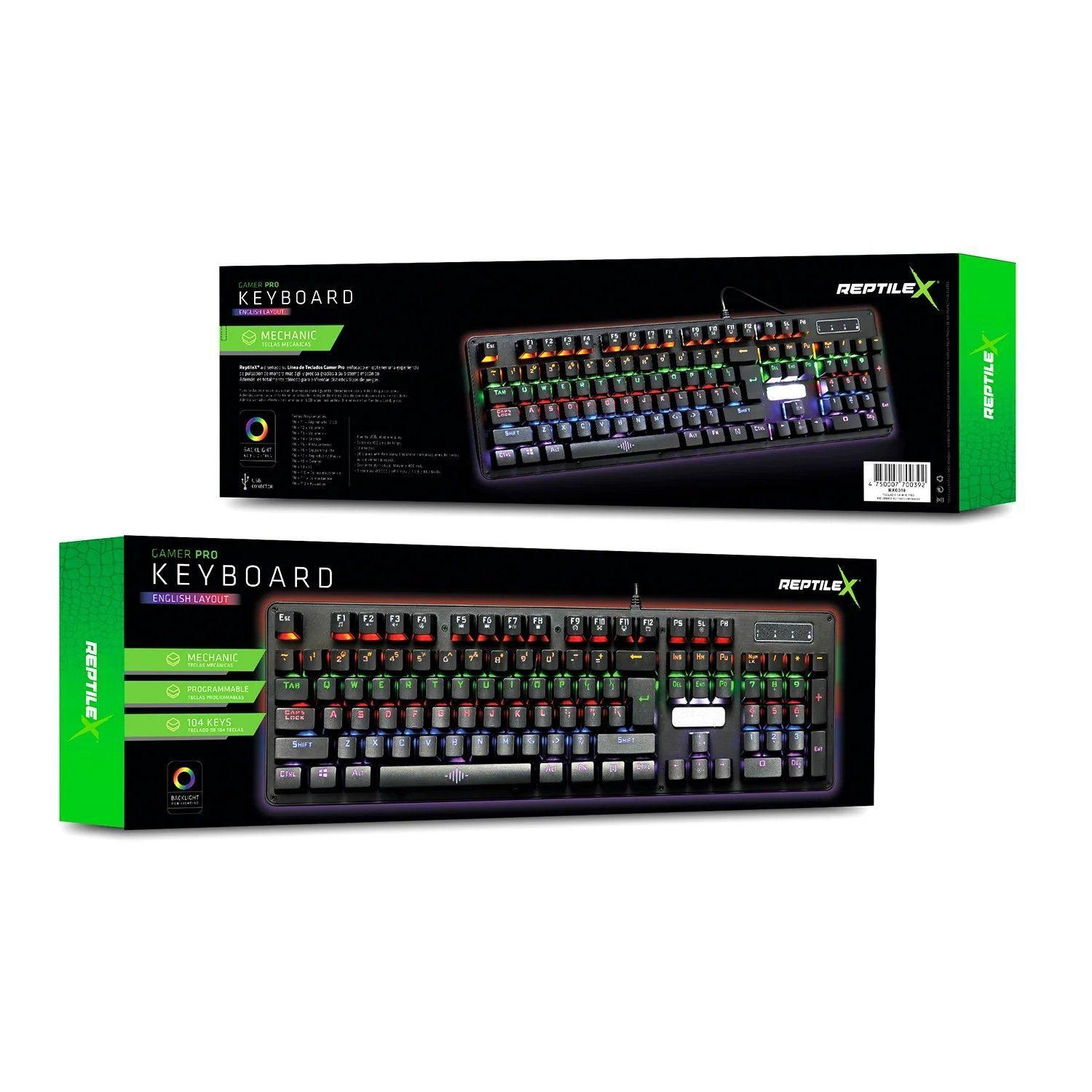 TECLADO GAMER PRO - REPTILEX - MECANICO ALAMBRICO-2