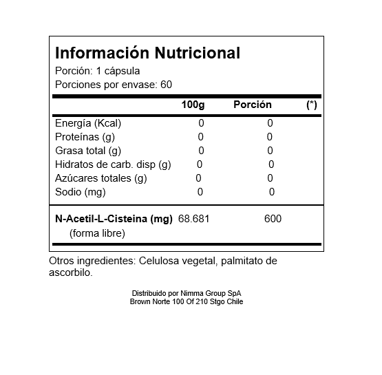 NAC N acetil Cisteina 600 MG 60 Capsulas PURITANS PRIDE-2
