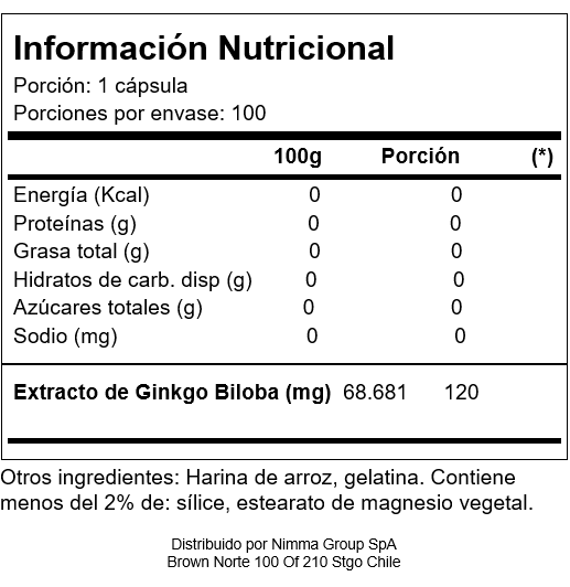 Ginkgo Biloba 120 MG 100 Capsulas PURITANS PRIDE-2