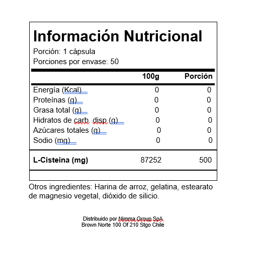 L Cisteina 500 MG 50 Capsulas PURITANS PRIDE-2