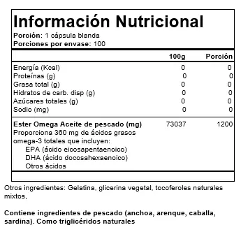 Omega 3 1200mg 100 Capsulas blandas PURITANS PRIDE-2