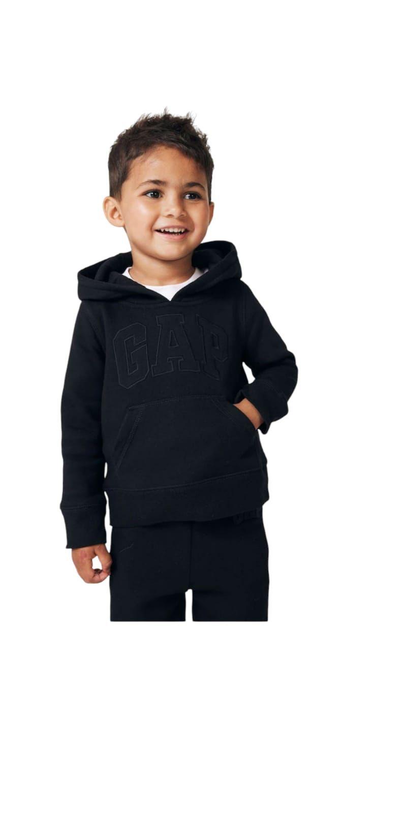  Poleron GAP de Niño con Gorro Negro Talla 4-5 Cod. 7557-0
