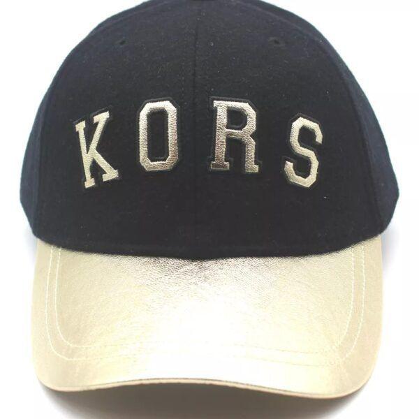  Gorra Dama MICHAEL KORS Negro / Dorado Ajustable Cod. 2074-2