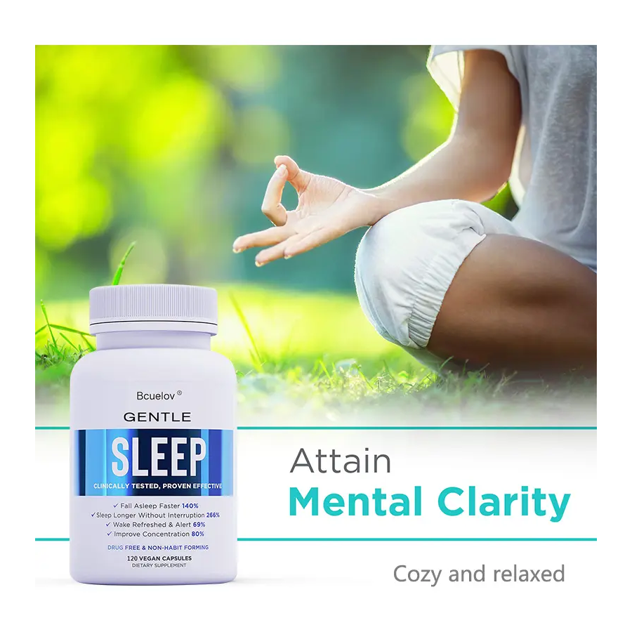 Suplemento Natural Conciliador Del Sueño Dormir Sleep Gentle 120cap-4