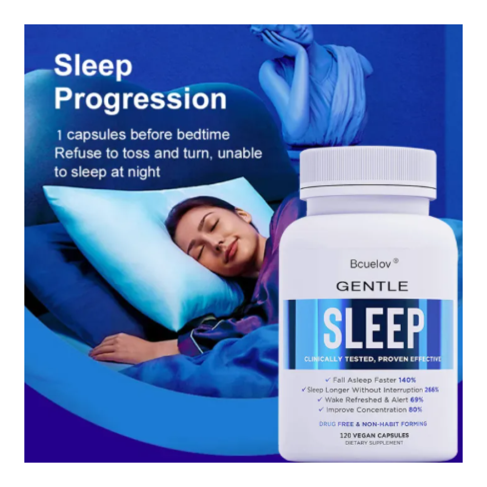 Suplemento Natural Conciliador Del Sueño Dormir Sleep Gentle 120cap-5