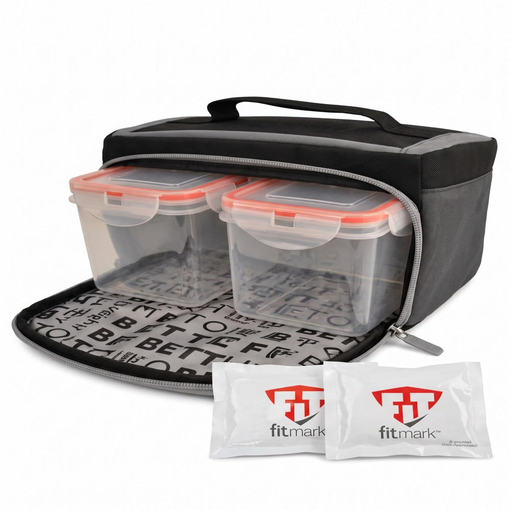 Fitmark The Box Sm Lonchera Termica Para El Gimnasio Black-2