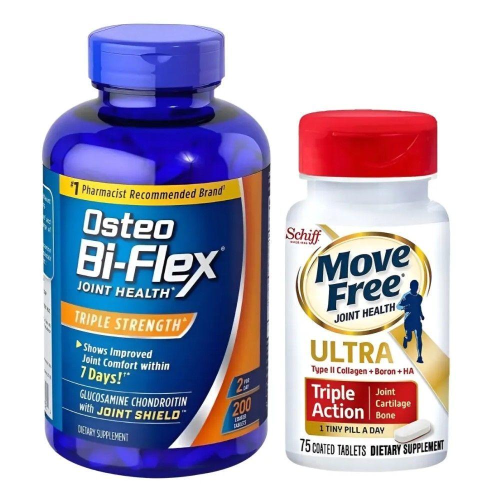 Osteo Bi-flex Triple Strength 200 Caps + Move Free Colageno alivio  Articular-0