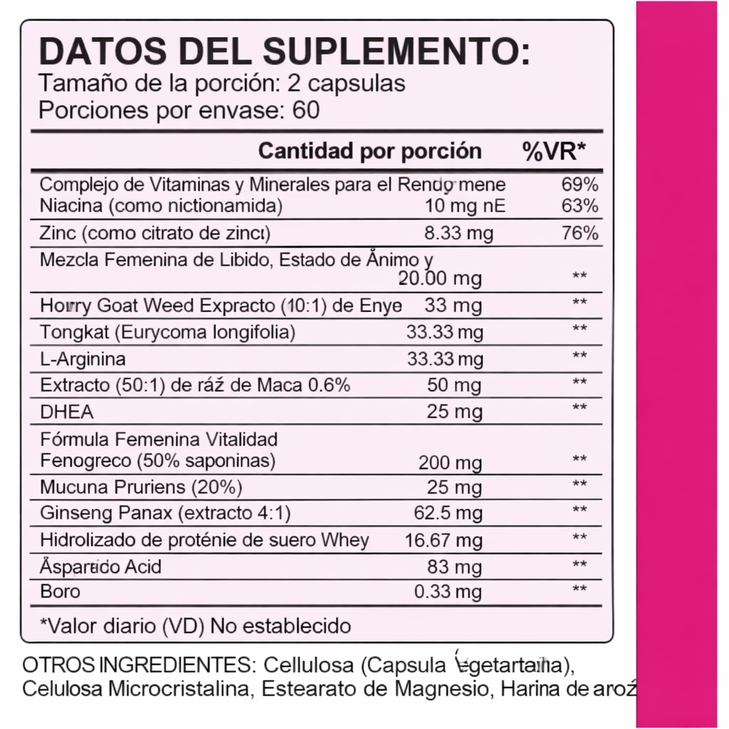 Womens Libido Max Enhancer Aumenta Deseo Y Energia Mujer 120 Softgel Caps-6