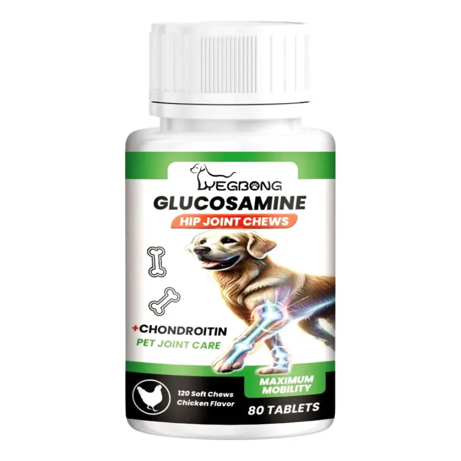 Dog Joint Pet Glucosamina Cuidado Articulaciones Perros 80 Masticables-0
