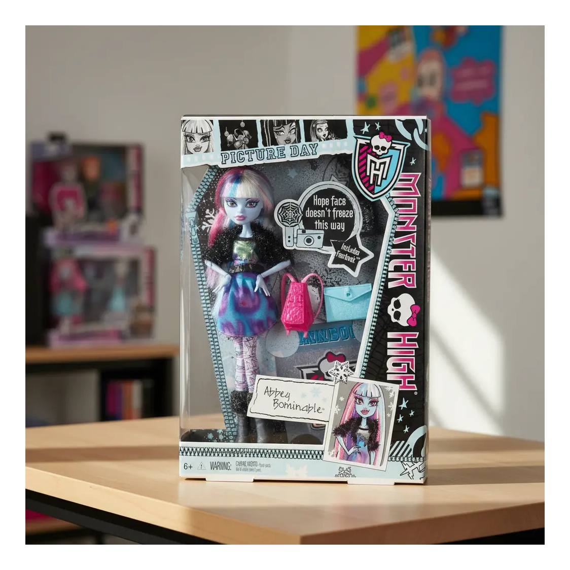 Monster High Doll Abbey Bominable Picture Day Muñeca-3