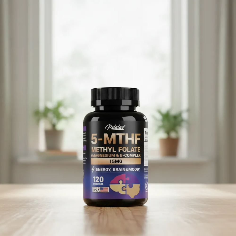 Pslalae 5-mthf Methyl Folato Magnesio Complejo Vitamina B 120 Caps-5