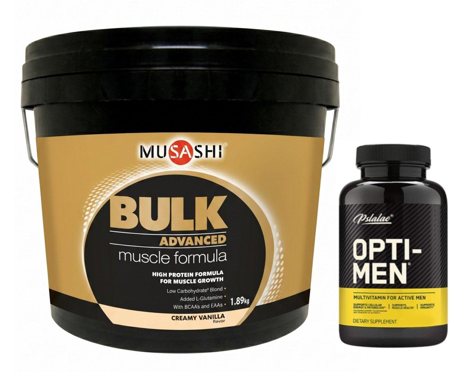 Musashi Bulk Whey Protein Isolate + Opti Men Multivitaminico-0