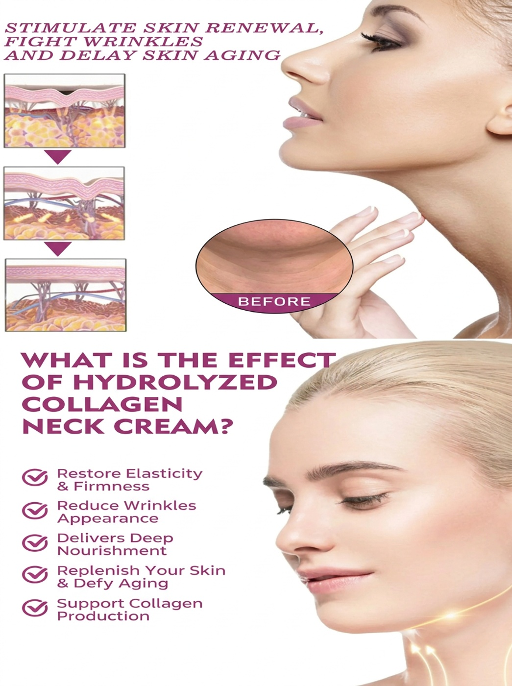 Crema Neckpon Colageno Hidrolizado Reafirmante Cuello Escote 40gr-3