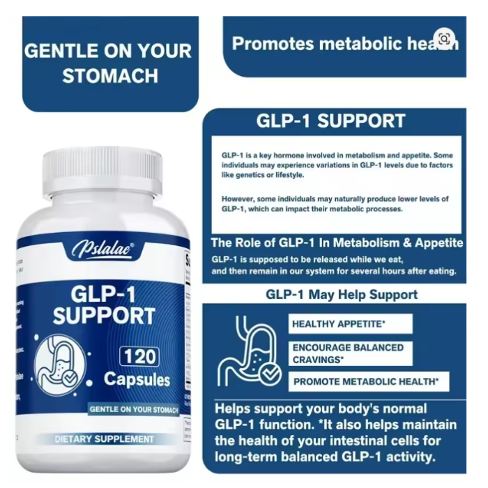 Pslalae Glp-1 Support Quemador de Grasas Antioxidante Berberina Curcuma 120 caps-4