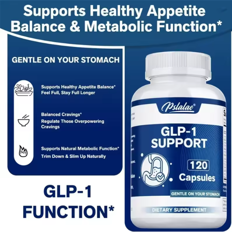 Pslalae Glp-1 Support Quemador de Grasas Antioxidante Berberina Curcuma 120 caps-5