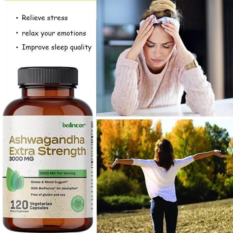 Ashwagandha Balincer Extra Strength 3000mg 120 Vegetal Caps-4