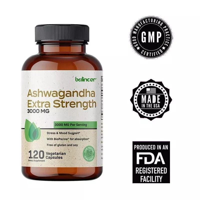 Ashwagandha Balincer Extra Strength 3000mg 120 Vegetal Caps-5