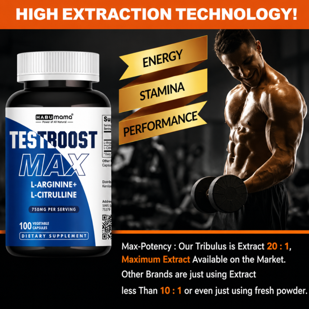 Testboost Max 750mg Impulso Estamina Y Vitalidad 100caps-2