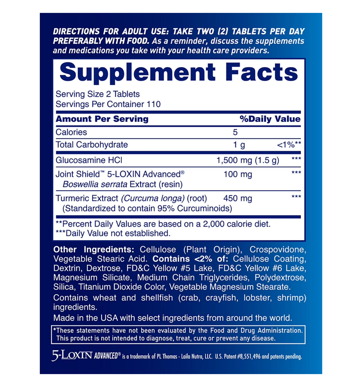 Osteo Bi-flex Triple Strength Glucosamina + Curcuma Turmeric 220 Tabs New Color-7