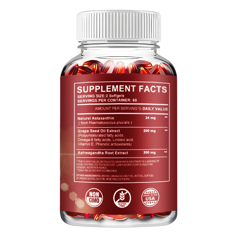 Astaxantina Bioastin High Potency 24mg Potente Antioxidante 120 Softgel Caps-6