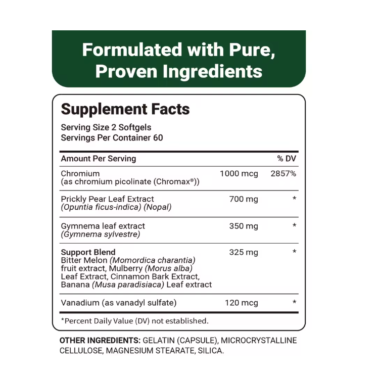 Super Nopal Picolinato De Cromo Balance Metabolico 120 soft gel-4