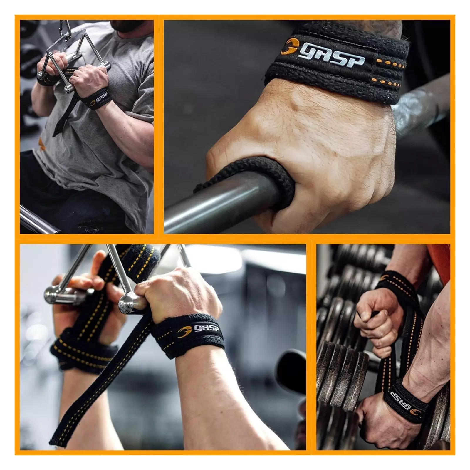 Agarres De Entrenamiento Pesas Gasp Power Lifting Straps-6