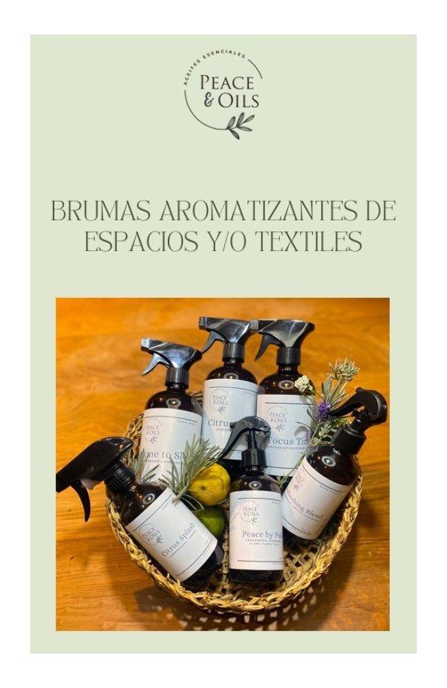 Bruma Aromatizante Espacios Peace & Oils Spray 500ml Fragancia Focus Time-7