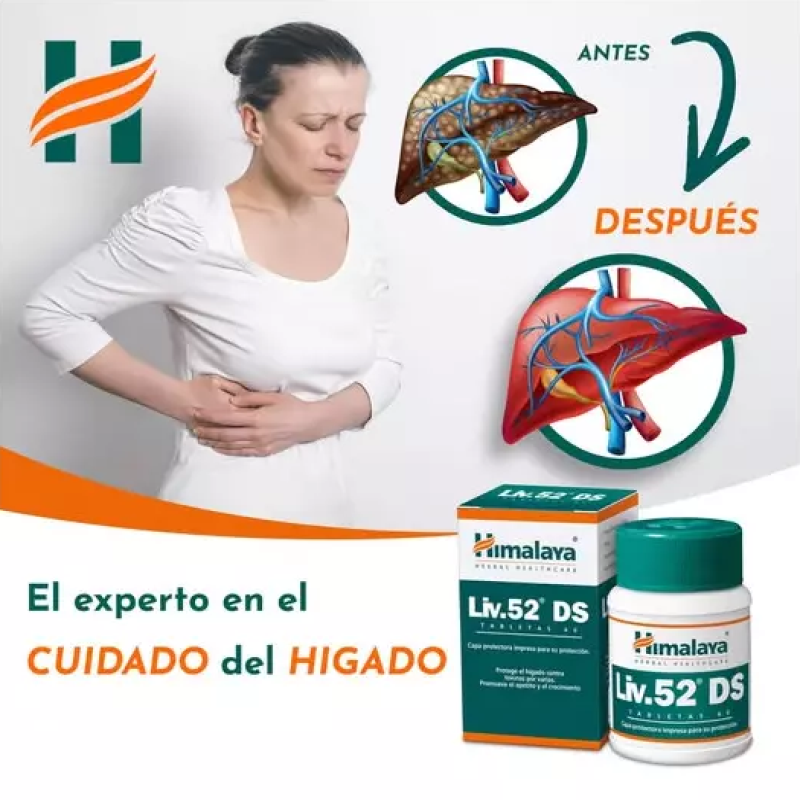 Himalaya® Liv.52® DS  Protector y Regenerador Hepático Avanzado 60 Caps-2