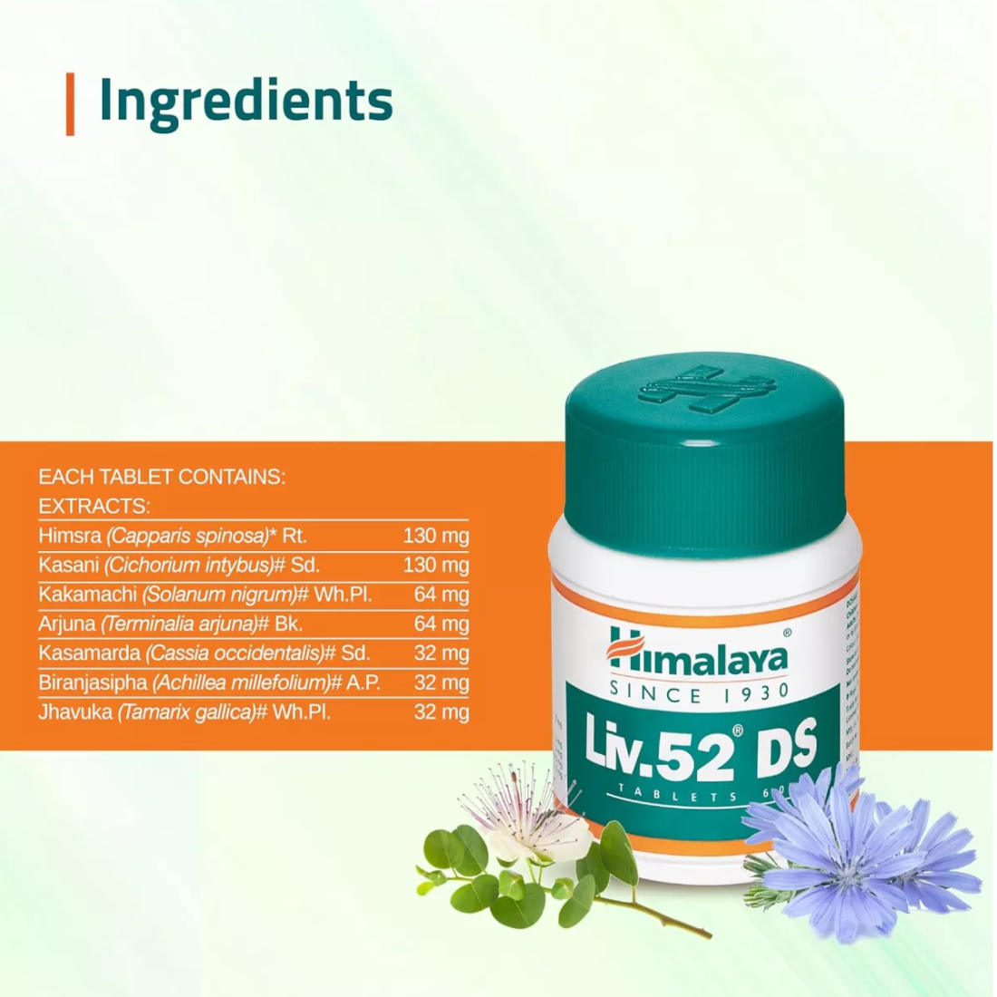 Himalaya® Liv.52® DS  Protector y Regenerador Hepático Avanzado 60 Caps-5