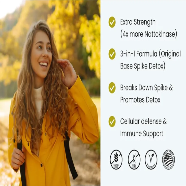 Ultimate Spike Detox 3 En 1 Nattokinasa Curcuma Selenio 60 caps-2