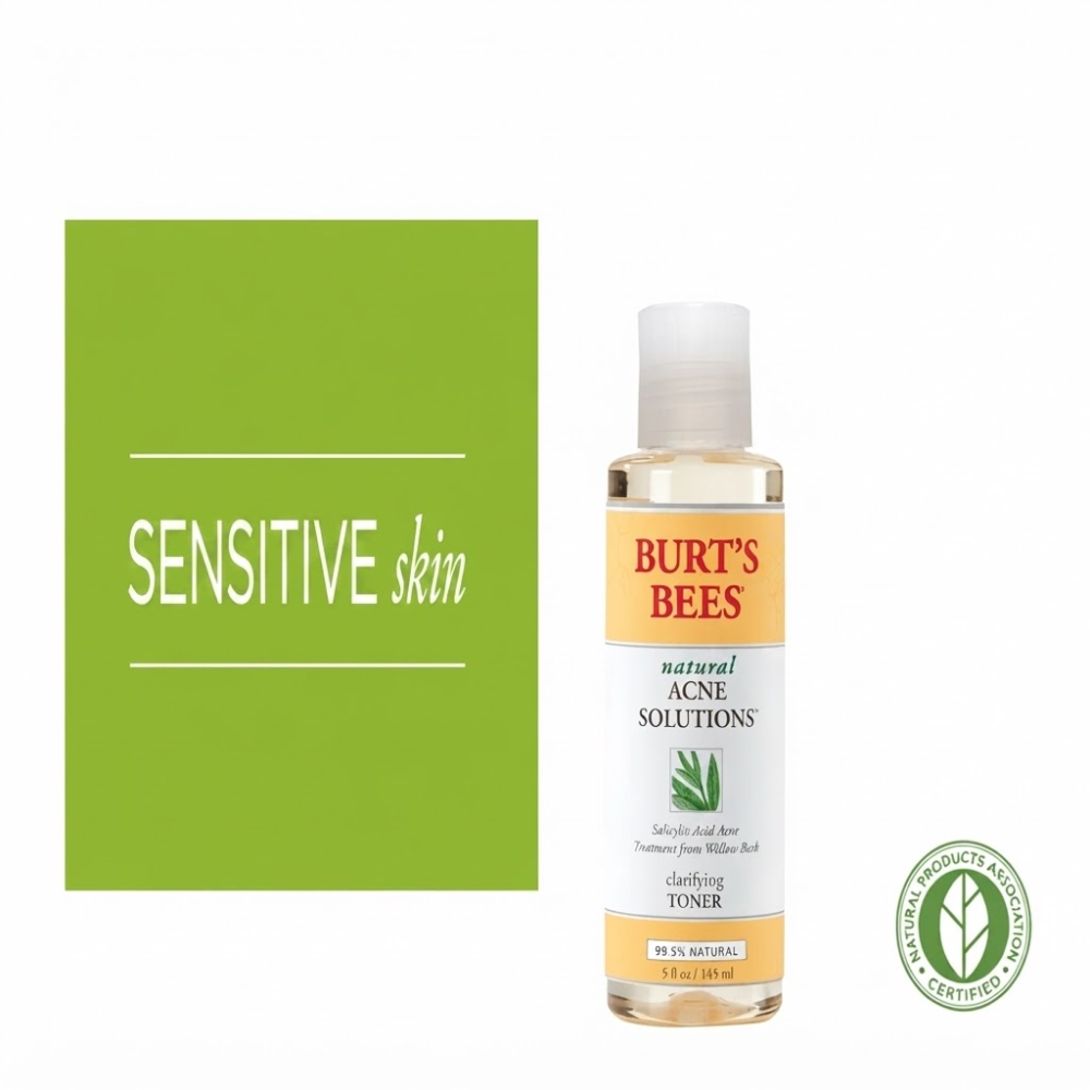 Burts Bees Natural Acne Toner Tratamiento Para Eliminar Acne Piel Grasa 145ml-2