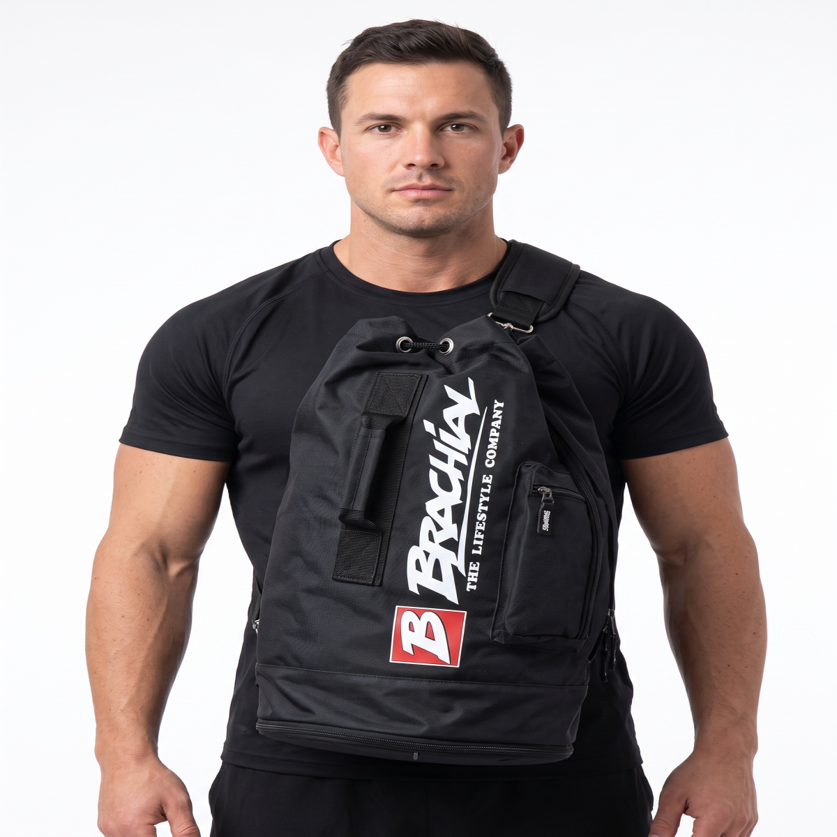 Brachial Bolso Para El Gimnasio Duffel Bag Black-2