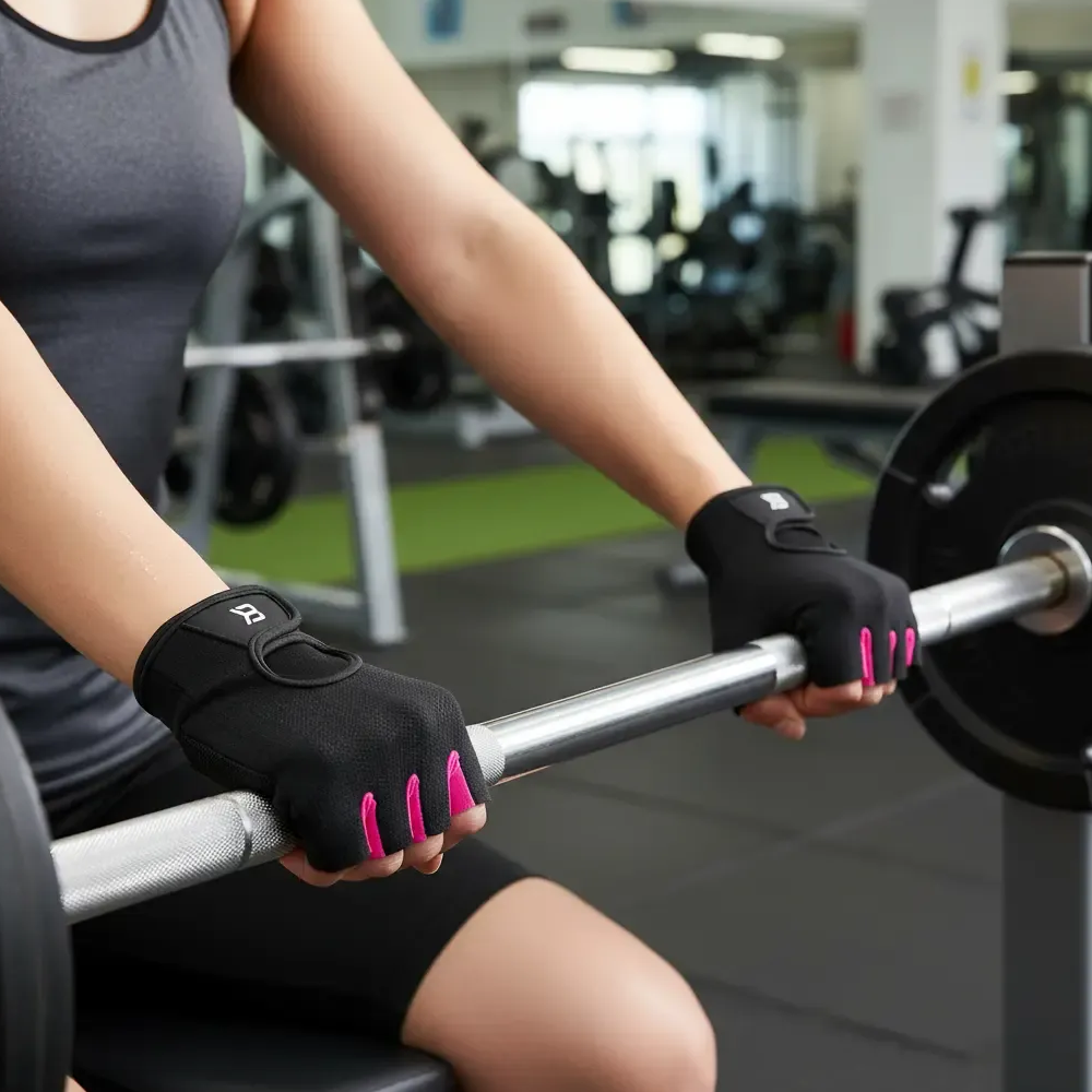 Guantes De Gimnasio Para Pesas Better Bodies L Pink Black-2