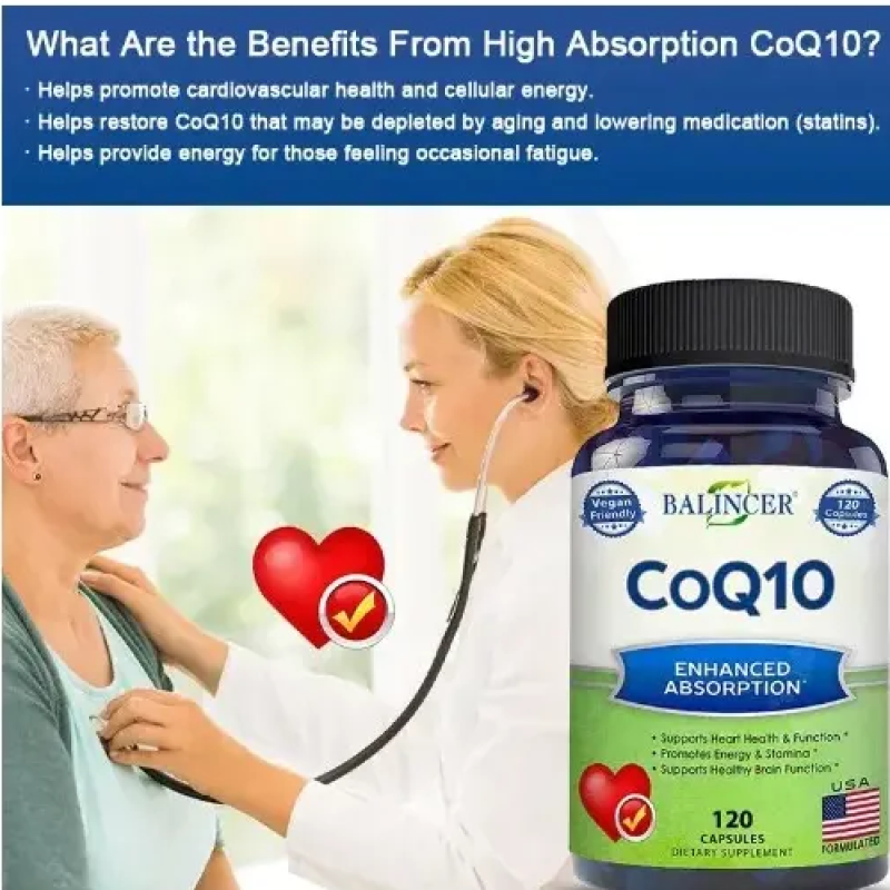Balincer Coenzima Q10 (co-q10) 400 Mg Extra Strength 120caps-3