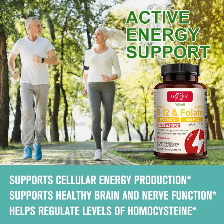 Methyl Folato 5 Mthf + B12 Vitamina B6 Activa Equilibrio Metabolico 120caps-2