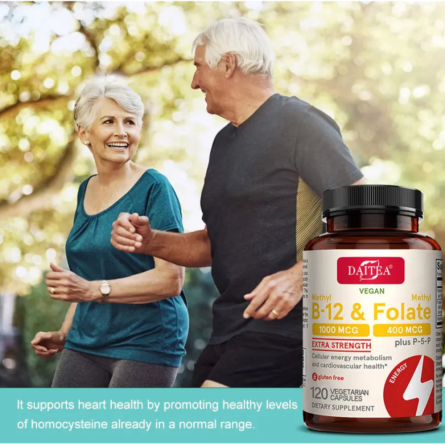 Methyl Folato 5 Mthf + B12 Vitamina B6 Activa Equilibrio Metabolico 120caps-5