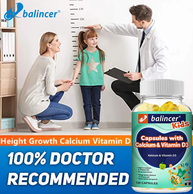 Balincer Kids Height Growth Crecimiento Oseo y Altura Niños 120 Liquid Gel Caps-5