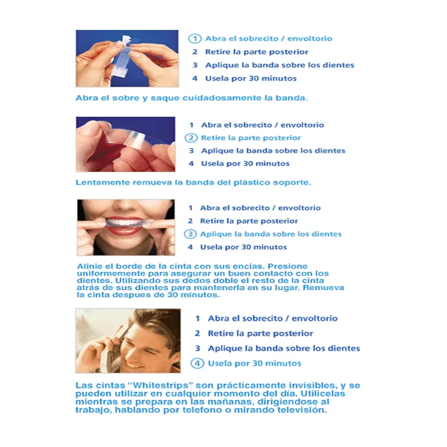 V34 Purple Whitestrips Cintas Blanqueadoras Dientes 28 Unid-6