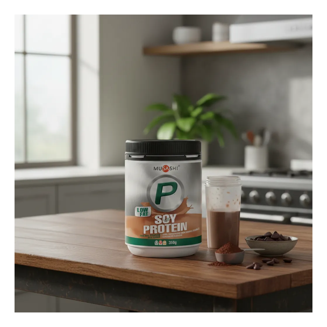 Musashi Batido De Proteinas Vegan Soy Protein Proteina Vegetal Vegana Chocolate-3