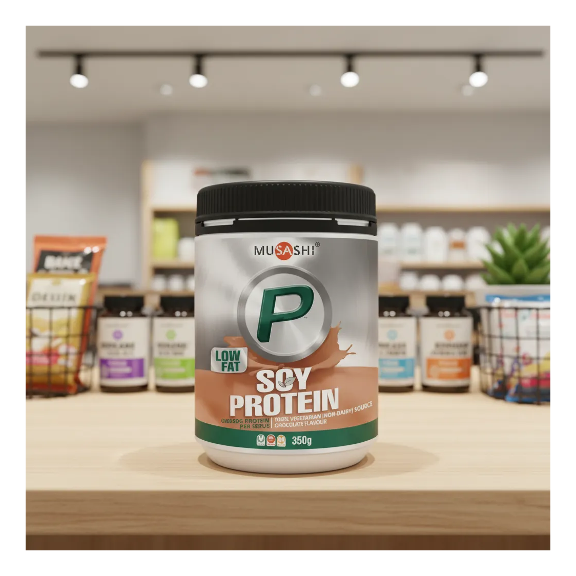 Musashi Batido De Proteinas Vegan Soy Protein Proteina Vegetal Vegana Chocolate-7