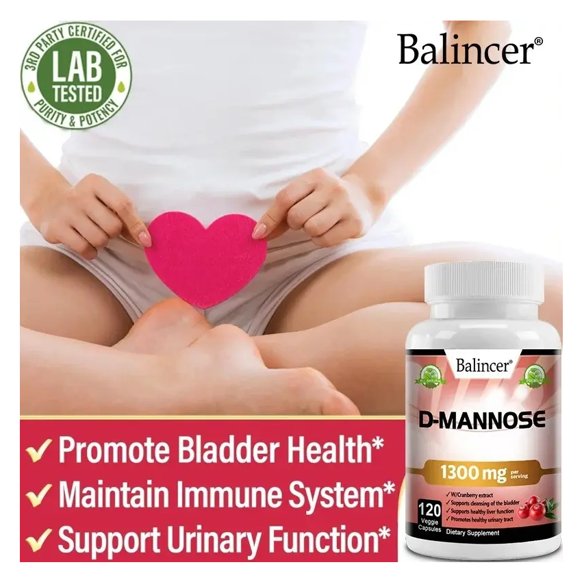 D-mannose Cranberry Arandano Rojo Para Infecciones Urinarias 120 caps-3