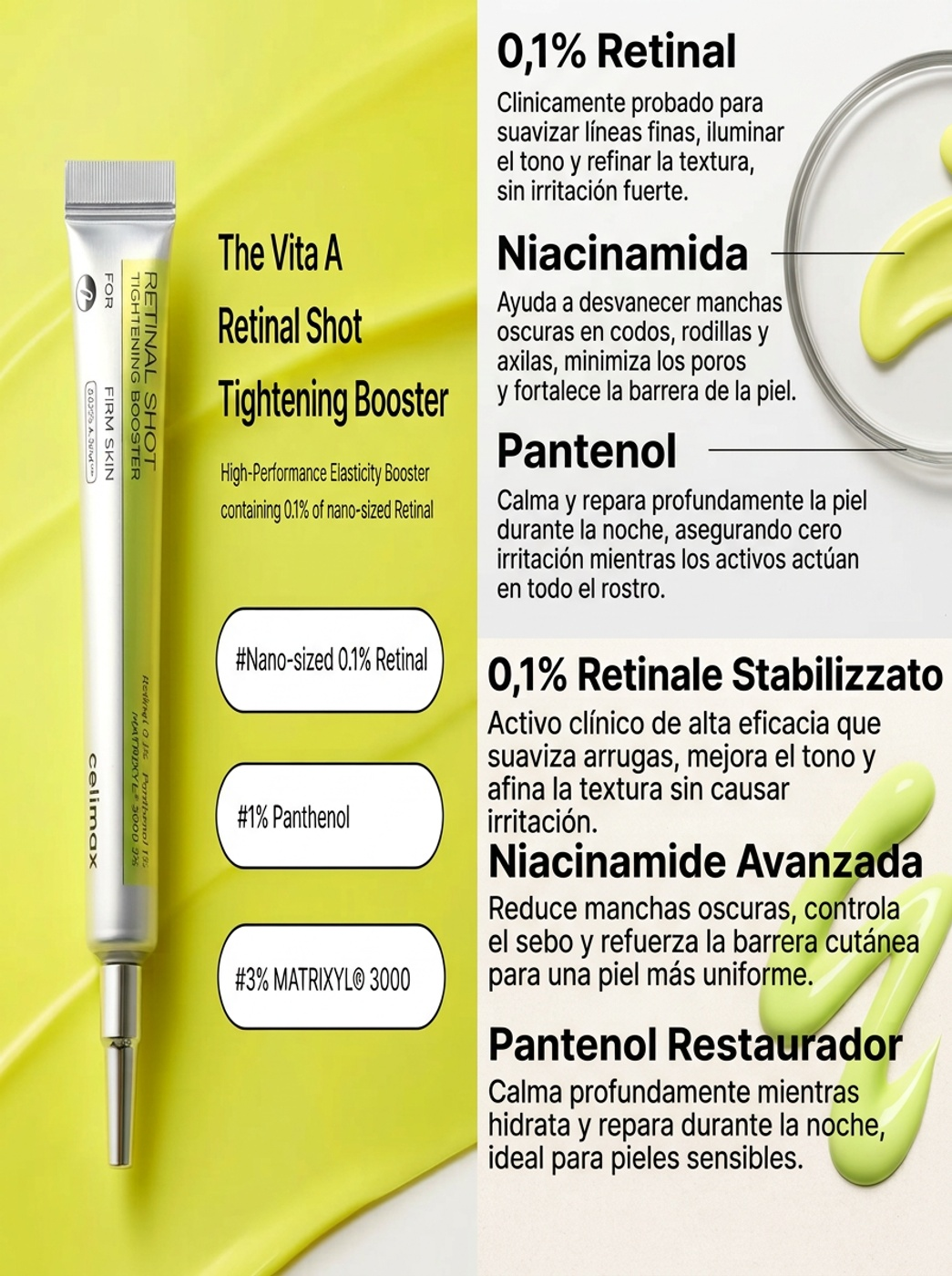 Celimax Retinal Shot Tightening Booster + Neckpon Antiedad-6
